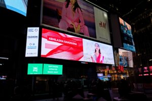 Broadway Plaza billboard with Blindspot platform