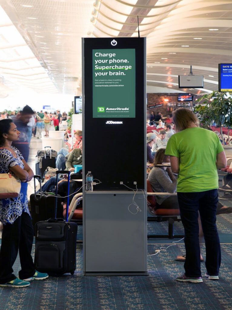 Amplify brand visibility with Blindspot's Digital Charging Stations billboards. Engage audiences and power up your advertising impact!