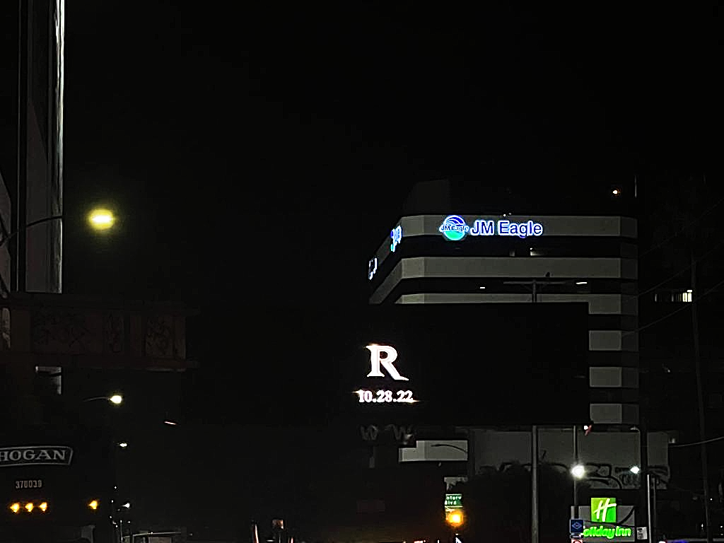 Rihanna in Los Angeles on WOW digital billboards