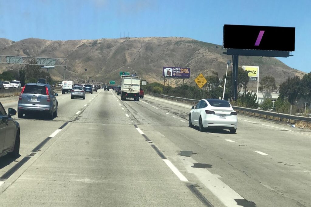 Vibrant billboards and advertising in San Francisco